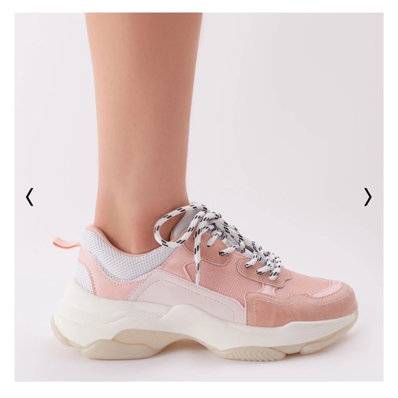 Public Desire Pink Chunky Sneakers - Picture 4 of 5